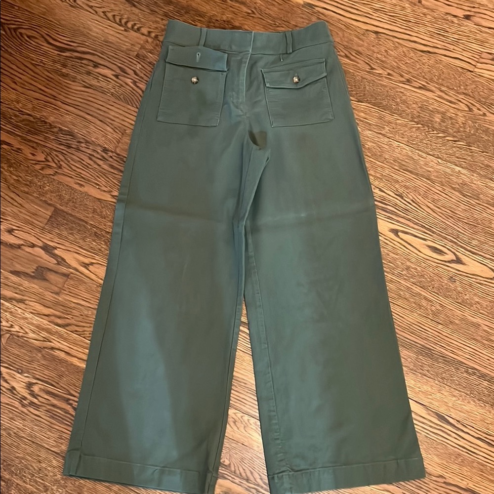 LOFT Green Wide Leg Pants